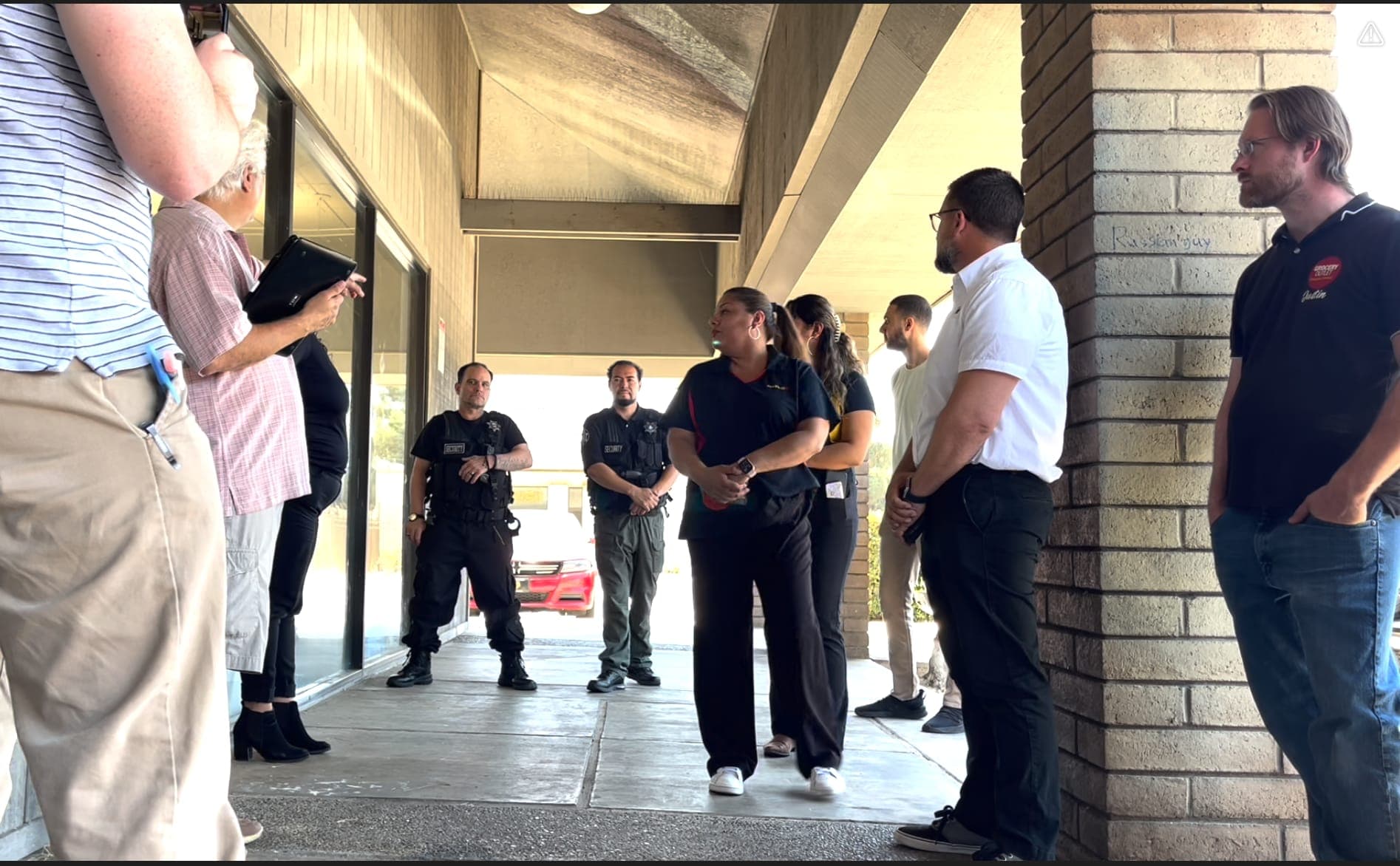 Merchants and security partners meeting on the Blackstone corridor